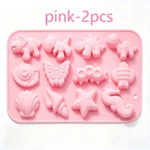 2 khuôn silicon hình khủng long đại dương làm socola, kẹo, pudding, thạch, đá, dễ tách khuôn, chịu nhiệt, dùng cho làm bánh tại nhà và đồ thủ công handmade - Xem 6