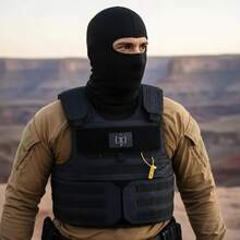Tactical Vest TP Adjustable Plate Carrier - Black - View 6