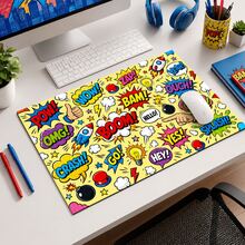 Printed Pattern Drainage Mat/Absorbent Mat/Drying Mat Coffee Machine Tableware Drying Mat - Absorbent Polyester Desktop Protector Mat With Rubber Non-Slip Backing, For Kitchen Countertop Decoration - Home Bar And Dining Table Placemat - Multicolor - View 2