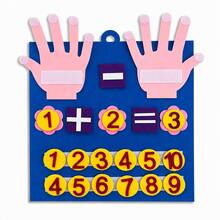 1pc/2pcs - Finger Number Math Teaching Tool, Counting Early Education Board, For Teaching, Intellectual Development!, School Supplies, Back To School Season - Blue - View 8