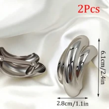 1Pc/2/3/4Pcs European And American Style Arch Metal Connector Adjustable Buckle Scarf Swimsuit Shoulder Strap Asymmetric Decorative Buckle - Multicolor - View 22