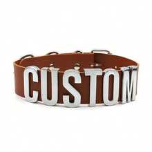 Custom Gothic Style Party PU Collar, Letter Customization, Punk Unisex Personalized Collar, Role Play, Cute, Charming, Fun, Kawaii, Fashion, Neutral, Casual, Custom, Personalized, Unique, Ideal Gift For Him, Ideal Gift For Her, Boyfriend, Girlfriend, Family, Friends, Custom Collar And Accessories, Choker Necklace - Multicolor - View 15