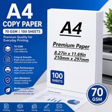 100 Sheets A4 White Printing And Copying Paper, Office, Study, Drawing, DIY, Craft, General Writing Paper - A4 - View 7