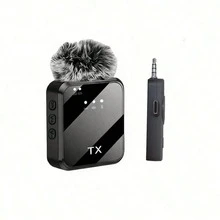 Professional Wireless Lavalier Microphone, Compatible With IPhone/Android, Plug And Play Omnidirectional Clip-On Microphone, Suitable For Live Streaming, Interview, Vlog, Song Recording, Video Podcast, Interview And Video Blog. Battery Capacity 230mAh - View 16