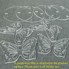 1pc Transparent Acrylic Butterfly Dessert Stand, Suitable For Wedding Dessert Table, Living Room Coffee Table Cake Stand, Multiple Sizes Available, Easy To Assemble, Perfect For Birthday Party, Friends Gathering, Its Lightweight And Luxurious Texture Enhances The Elegant Atmosphere Of Dining Table And Balcony Tea Break Area - Clear - View 4