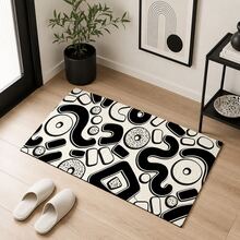 Printed Pattern Drainage Mat/Absorbent Mat/Drying Mat Coffee Machine Dish Drying Mat - Absorbent Polyester Tabletop Protector With Rubber Non-Slip Backing, For Kitchen Countertop Decoration - Home Bar And Dining Table Placemat - Multicolor - View 2