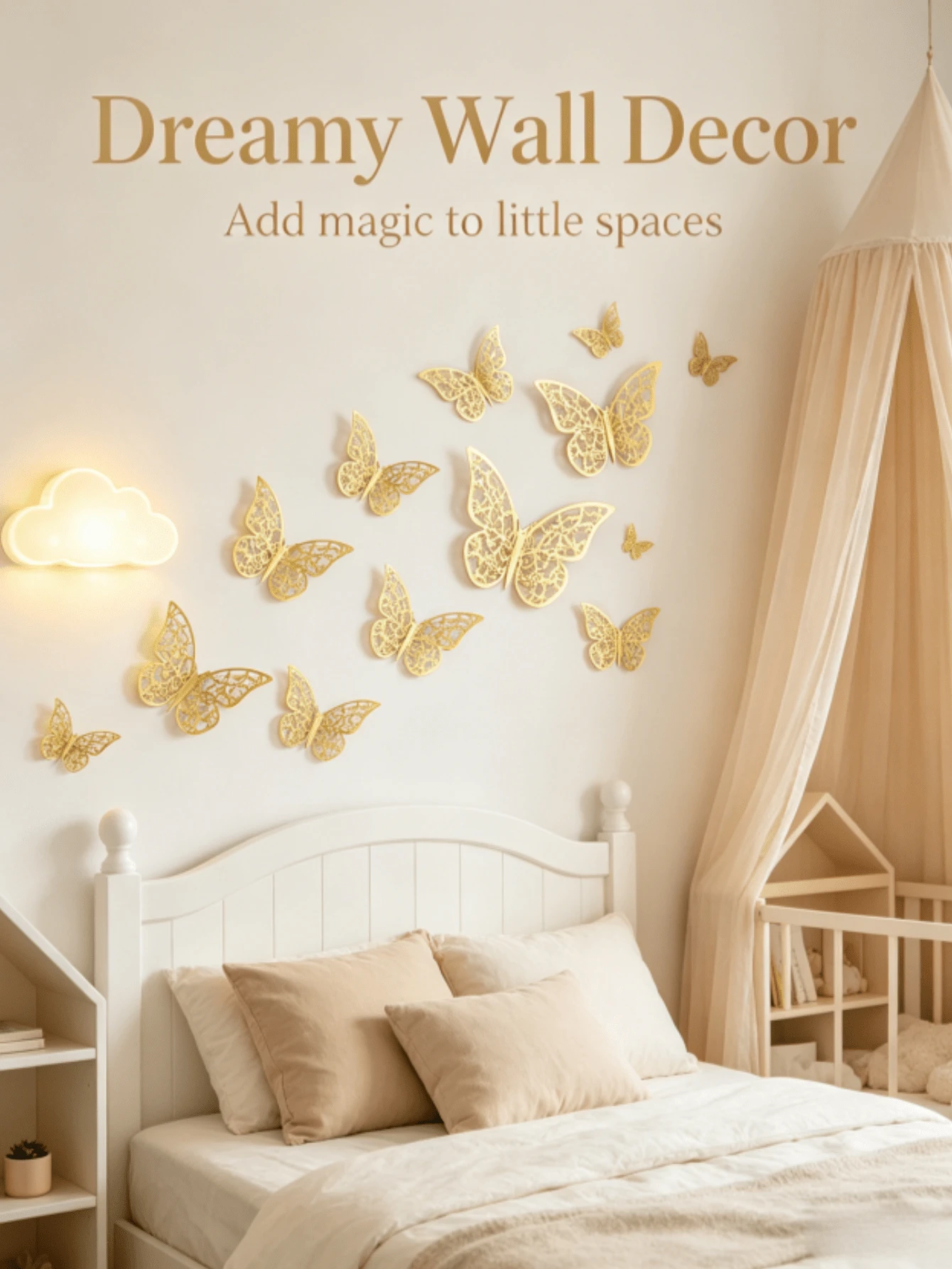 1 Pack (12pcs) Cardstock Laser Reflective Holographic Colorful Butterfly Decorative Stickers, Multi-Color 3D Hollow Butterfly Stickers For Home Wall, Birthday Party, Holiday DIY Decoration - 3D Butterfly - View 1