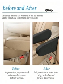 Car Front Seat Armrest Cover, Washable Protective Cover, Car Dust-Proof Cover Directly Replaces Center Console Armrest Cover, Dust-Proof Wear-Resistant Practical Easy To Clean Universal Accessory, Suitable For Sedan, SUV, Truck And Van, Essential Gift For Drivers - Multicolor - View 4