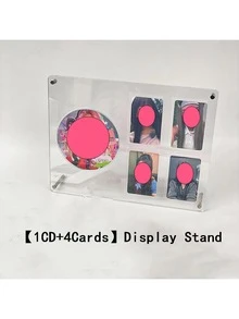 High Transparency Acrylic Photo Frame Stand, Dual-Use Vertical & Horizontal Desktop Display, Metal Support Legs Stable & Clear, Minimalist Luxury Nordic Style, Suitable For Living Room, Study, Office Desk, Home Photos, Certificates, Memorabilia, Home Decor Ornament - Acrylic Photo Frame - View 9