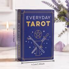 Everyday Tarot - Daily Tarot Minimalist Tarot Symbols With Starry Night Illustrations, Spiritual Interpretation For Daily Practice, Desktop Game Cards - SB18 - View 5