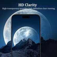 Screen Printed Lens Protector, Compatible With Phone 11/12/13/14/15/16 Pro Max/17 Pro/17 Air/17 Pro Max, 2-Pack, Full Screen Rear Tempered Glass Film And Camera Lens Protector, Easy Installation, Compatible With Specific Models - 2pcs - View 8