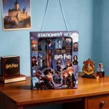 Warner Bros 6Pcs/Set,Harry Potter Stationery Gift Box Set - Pencil, Ruler, Pencil Sharpener, Eraser, Patterned Stationery Gift Box, Notepad Combo Daily Office Companion Gift, Holiday Present, Cartoon Desktop Accessories, Desktop Sets Party Small Gifts, Office Stationery Storage Set - Multicolor - View 7