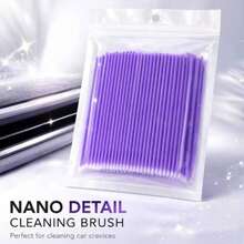 Car Detail Brush Air Conditioner Vent Interior Cleaning Brush Car Crevice Brush Tool 100pcs/Pack - A - View 7