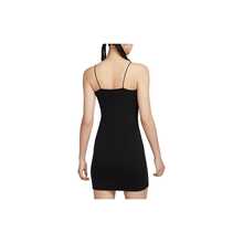 Nike Solid Color Slim-Fit Sleeveless Slip Dress Women's Black - Black - View 2