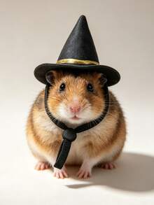Halloween Small Pet Wizard Hat Adjustable Costume Hat For Hamster, Lizard, Golden Hamster, Squirrel, Parrot - Multicolor - View 5