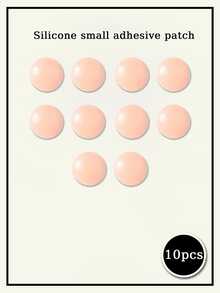Khaki, Pink Silicone Round Adhesive Nipple Covers (2/10/20pcs), 20pcs Pack Includes 20pcs Non-Woven Fabric Flower Nipple Covers, Compact And Convenient To Use, Invisible And Seamless, Lightweight And Comfortable, Suitable For Beach Trips And Daily Wear - Multicolor - View 12