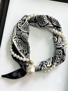 1 Buah Syal Elegan Wanita, Syal Gaya Kalung Musim Semi/Panas, Syal Dekoratif Multifungsi Warna Polos Modis Modern, Dasi Wanita dengan Gesper Logam, Cocok untuk Pemakaian Sehari-hari - MultiWarna - View 13