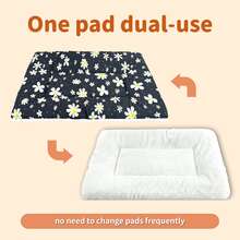 Double Sided Pet Bed Mat, All Seasons Waterproof Dog Crate Pad, Soft Warm Fleece Reversible Puppy Sleeping Mattress, Washable Anti-Splash Pet Cushion For Small Medium Dogs Cats, For Cage Sofa Car Floor Washable Crate Mat For Small Medium Dogs - Black and White - View 14