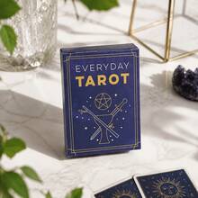Everyday Tarot - Daily Tarot Minimalist Tarot Symbols With Starry Night Illustrations, Spiritual Interpretation For Daily Practice, Desktop Game Cards - SB18 - View 6