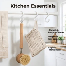 3pcs No-Drill Multi-Color Telescopic Rods With Matching No-Drill Transparent Strong Adhesive Rod Clips, Designed For Bathroom, Kitchen, Window And Other Spaces, 1 Rod With 2 Hanging Hooks, Stable Load-Bearing And Non-Detachable - A - View 7