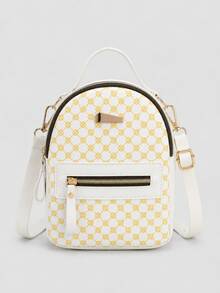 1pc Women's Vintage Floral Print Mini Backpack, Lightweight Multi-Pocket Small Bag, Convertible One Shoulder Crossbody Multi-Use Bag - M1550 - View 15
