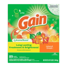 Gain Powder Laundry Detergent, Island Fresh Scent, 82 Oz, 89 Loads - 82 Oz(Pack Of 1) - View 1