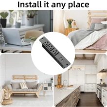 Embedded Power Strip With 3 AC Outlets And 2 USB-A Ports (5V 2.1A), Slim Furniture-Mounted Power Station, 1.5m Extension Cord, Suitable For Desk, Bedside Table, Office, Home Workspace, Cabinet - US B Type Plug(110-127V) - View 6