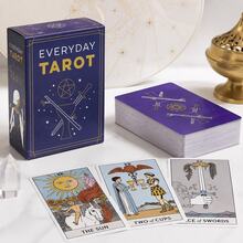 Everyday Tarot - Daily Tarot Minimalist Tarot Symbols With Starry Night Illustrations, Spiritual Interpretation For Daily Practice, Desktop Game Cards - SB18 - View 9