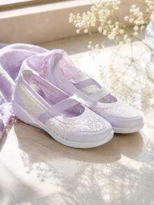 Skechers 女款運動休閒鞋 MODERN COMFORT 系列 時尚長輩鞋 避震透氣回彈 舒適輕量軟底 低筒日常通勤鞋 158763-LAV - 燻衣草色 - 查看 1