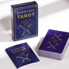 Everyday Tarot - Daily Tarot Minimalist Tarot Symbols With Starry Night Illustrations, Spiritual Interpretation For Daily Practice, Desktop Game Cards - SB18 - View 8