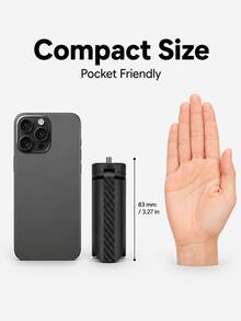 Tripod Mini Lipat 1/4 Inci, Kompatibel dengan Kamera Saku, Kamera Aksi, Klip Ponsel, dan Lampu Pengisi Mini, Basis Genggam Desktop Portabel, Cocok untuk Pemotretan Vlog, Perekaman Perjalanan, Panggilan Video, dan Siaran Langsung - View 5
