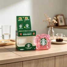 1pc High Transparency TPR Cube Soft Toy, Squishy N-EEDOH Style Comfortable Touch, Filled With Colorful Decorative Accessories, Squeeze And Stretch To Release Stress - Multicolor - View 5