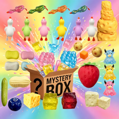 1pc 2026 ENN DOH Mystery Box, Surprise Squishy Blind Box With Food & Jellyfish‑Shaped Squishies, Swirl & Fuzz Stress Balls, Soft Sensory Fidget Toys For Anxiety & ADHD Relief, Ideal Party Favors & Birthday Goodie Bag Fillers, Random Style