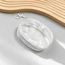 1pc Portable Mini Transparent Zipper Storage Bag, Multi-Functional Jewelry Organizer, Suitable For Earphones, Power Bank, Keychain, Rings, Perfume, Travel Accessories, Unisex, Travel Essential (Keychain Style Random), Holiday Essential - Multicolor - View 8