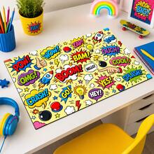 Printed Pattern Drainage Mat/Absorbent Mat/Drying Mat Coffee Machine Tableware Drying Mat - Absorbent Polyester Desktop Protector Mat With Rubber Non-Slip Backing, For Kitchen Countertop Decoration - Home Bar And Dining Table Placemat - Multicolor - View 3