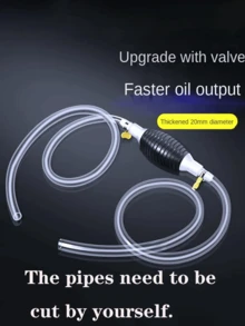 1 Set Portable Siphon Pump, Suitable For Transferring Oil, Water, Fuel And Other Liquids; Fuel Transfer Pump, Oil Suction Pipe, Oil Pump, Water Pump, Liquid Transfer Pump, Vehicle And Motorcycle Maintenance Accessories - General - View 6