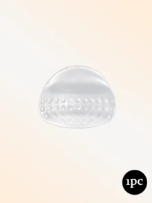 1pc/2pcs Transparent, Khaki, Pink Silicone Breast Pads, Soft Cup Design, Invisible Shoulder Strap, Suitable For Daily Wear, Work, Office, Knitwear, Tops, Party And Club Looks. Soft Teardrop Shaped Pads, Suitable For V-Neck Tops, Naturally Fit Body Shape, Universal Left/Right - Multi-color - View 18