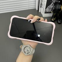 Liquid Silicone 3D Cloud Bubble Phone Case, Compatible With IPhone 12 13 14 15 Plus 16 17 18 Pro Max, Shockproof Protective Cover - Baby Pink - View 3