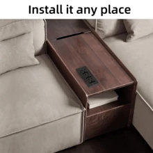 Ổ cắm điện âm mini, 3 ổ cắm AC, dây nối dài 1.5m, tiết kiệm không gian, phù hợp cho bàn làm việc tại nhà, tủ đầu giường, mặt bếp, bàn làm việc, phòng ký túc xá - Phích cắm loại B của Mỹ (110-127V) - Xem 3