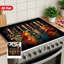 (Hot !!!) 1pc Stove Top Protector Mat & Rubber Non-Slip Heat Resistant Stove Cover Mat For Induction Cooktop, Glass Stovetop & Multi-Functional Scratch Protector, Best Choice For Oven, Washer, Dryer & Kitchen Decor. - Multicolor - View 2