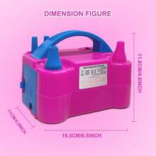 AOYI Electric Balloon Inflator Pump, Portable Balloon Inflator Pump, Balloon Party Birthday Decoration Inflator Pump (110-127V) - US A Type Plug(110-127V) - View 5