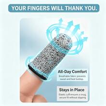 5/10 Pcs Of Soft Finger Protection Cover, Reusable Finger Tip Covering, Suitable For Woodworking, Glass Processing, Carving, DIY Production, Classification, Manual Work, Handicraft Projects, And Manual Labor Protection Finger Protection, Gray - A - View 3