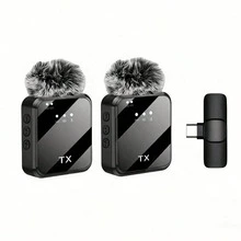 Professional Wireless Lavalier Microphone, Compatible With IPhone/Android, Plug And Play Omnidirectional Clip-On Microphone, Suitable For Live Streaming, Interview, Vlog, Song Recording, Video Podcast, Interview And Video Blog. Battery Capacity 230mAh - View 21