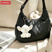 Gantungan Kunci Tas MINISO Stitch Warna Krem, Aksesori Karakter Lucu, Cocok untuk Tas Tangan, Tas Bahu, Ransel, Hadiah Ulang Tahun dan Natal - Pesona Krim Jahitan - View 6