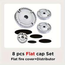 Kitchen Gas Stove Accessories Upgrade Essential Aluminum Stove Wind Guard Gas Stove Flame Concentrator Flat Top Convex Top Wind Ring 8pcs/11pcs Optional, Aluminum Gas Stove Wind Guard Set - Flame Center Protection Cover, Suitable For Various Sizes Of Gas Stoves, Lightweight And Durable, Can Enhance Flame Concentration, Save Gas, And Keep Gas Stove Clean. Kitchen Kitchen Accessories Kitchen Stove Cover Kitchen Utensils Kitchen Decoration Kitchen Supplies Gas Burner Stove - View 18
