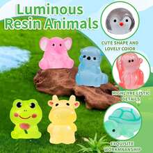 Surprise Blind Bag Mini Transparent Animal Figures, Assorted Styles, Cute Small Dolls, DIY Handmade Accessories, Atmospheric Small Gifts - Multicolor - View 2