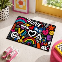 Printed Pattern Drainage Mat/Absorbent Mat/Drying Mat For Coffee Machine And Tableware - Absorbent Polyester Tabletop Protector With Rubber Non-Slip Backing, For Kitchen Countertop Decoration - Home Bar And Dining Table Placemat - Multicolor - View 2