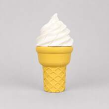 1PC,Spiral Extendable Prank Fidget Toy, 3D Printed Ice Cream Retractable Sword Toy, PLA Novelty Desk Toy, 11cm Straight & Curved Styles, Fun Party Prop & Gift - White - View 7