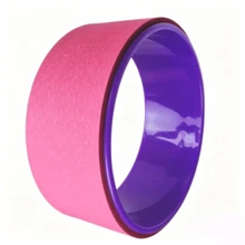 1pc Yoga Wheel. The Flexible Outer Pad Fits The Body, And The Stable Inner Ring Offers Strong Load‑Bearing Capacity. It Assists In Opening Shoulders And Beautifying The Back, Stretching The Waist And Back, And Improving Body Posture. - Multicolor - View 8
