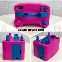 AOYI Electric Balloon Inflator Pump, Portable Balloon Inflator Pump, Balloon Party Birthday Decoration Inflator Pump (110-127V) - US A Type Plug(110-127V) - View 3